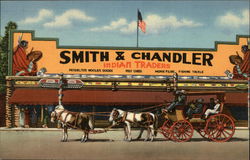 Smith & Chandler Indian Traders and Old Stage Coach Postcard