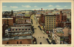 Main Street, Looking North Butte, MT Postcard Postcard Postcard