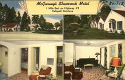McGarvey's Shamrock Motel Kalispell, MT Postcard Postcard Postcard