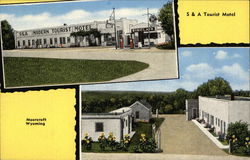 S & A Tourist Motel Postcard