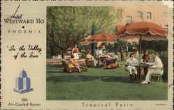 Hotel Westward Ho Tropical Patio Phoenix, AZ Postcard Postcard Postcard