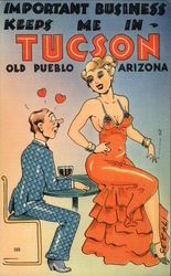 Important Business Keeps me in Tucson Postcard
