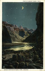 Foot of Bright Angel Trail Postcard