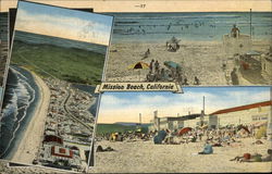 Views of Beach Mission Beach, CA Postcard Postcard Postcard