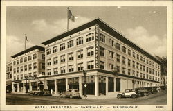 Hotel Sandford San Diego, CA Postcard Postcard Postcard