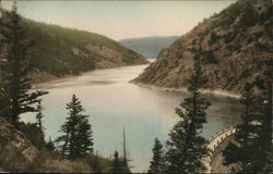 Eagle Nest Lake and Dam, Cimarron Canyon on Road to Raton Taos, NM Postcard Postcard Postcard
