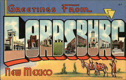 Greetings from Lordsburg Postcard