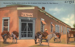 Ancient La Fonda Santa Fe, NM Postcard Postcard Postcard