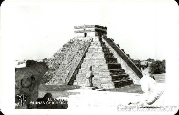 El Castillo - Ruins at Chichen-Itza Mexico