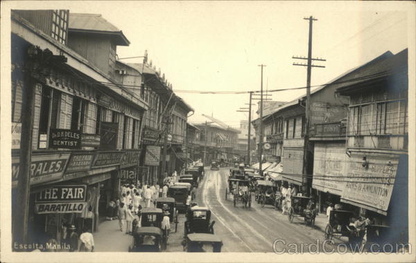 View of Escolta Street Manila Philippines