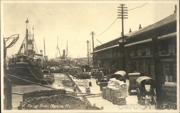 Pasig River Docks Manila Bay Philippines