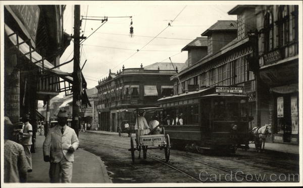 Trolley on a Street in the Philippines Manila