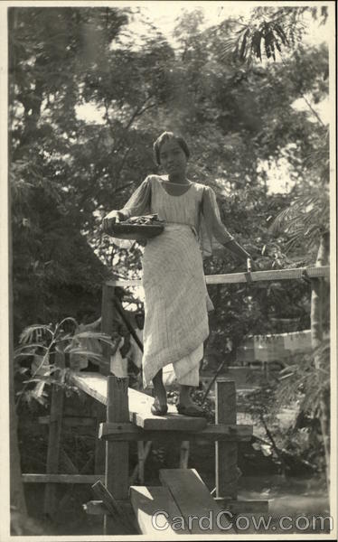 Young Woman with Basket Philippines