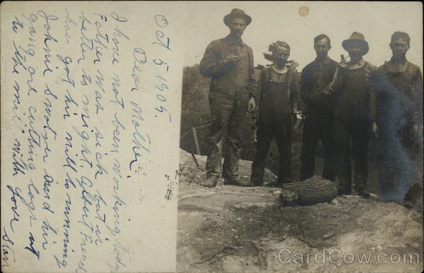 Group of Loggers in 1905 Logging