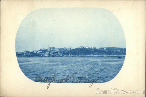 View of Village Cuttyhunk Massachusetts