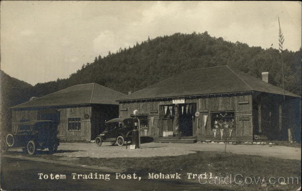 Totem Trading Post, Gas Pumps Mohawk Trail Massachusetts