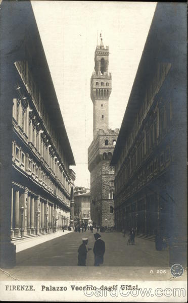 Palazzo Vecchio dagli Uffizi Florence Italy