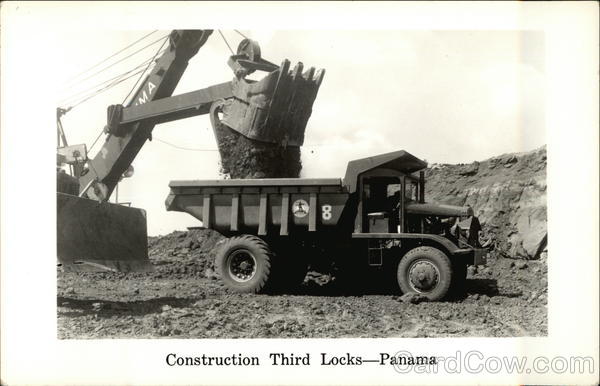 Construction Third Locks - Loading Truck Panama