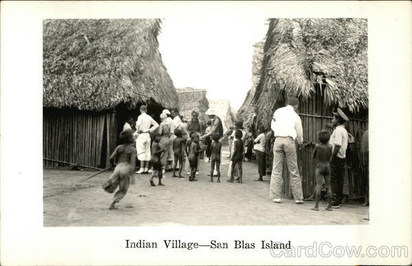 Indian Village San Blas Island Panama