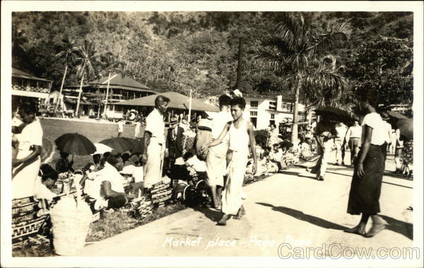 Busy Market Place Pago Pago American Samoa South Pacific