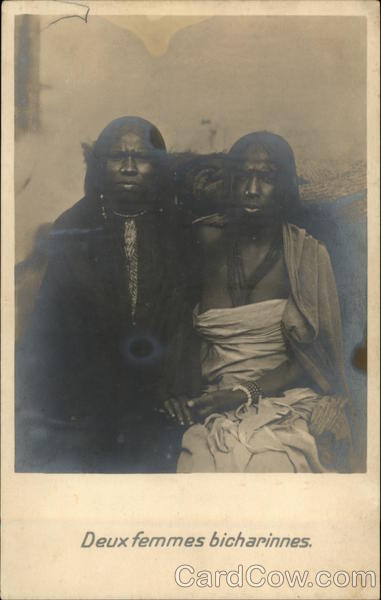 Deux Femmes Bicharinnes Egypt Africa