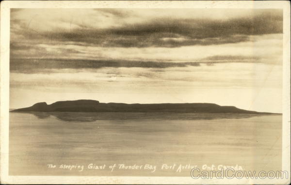 The Sleeping Giant of Thunder Bay Port Arthur ON Canada