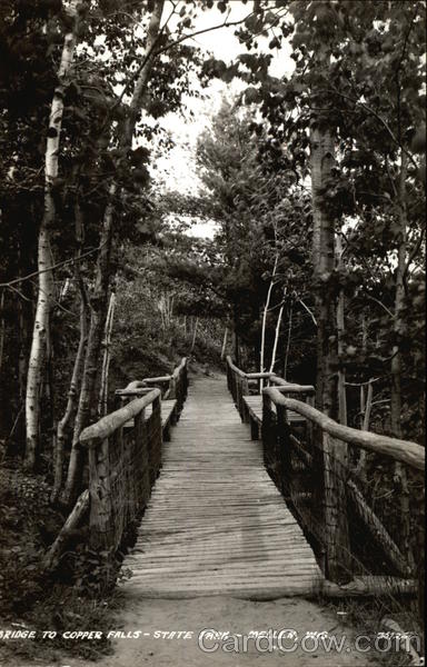 Bridge to Copper Falls State Park Mellen Wisconsin