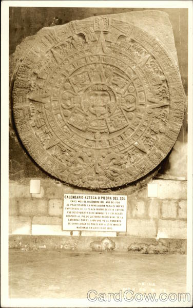 Aztec Stone Sun Calendar Mexico