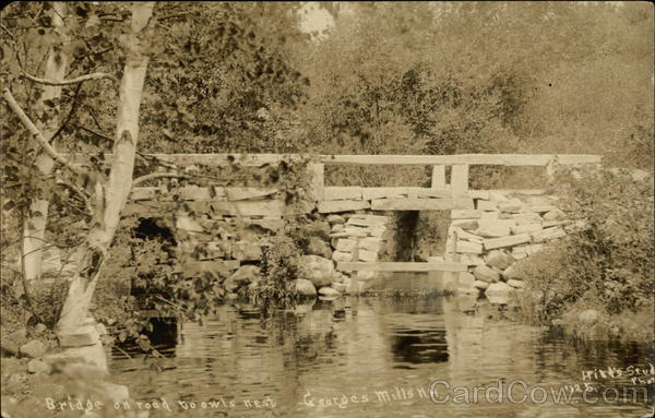 Bridge on Road to Owls Nest Georges Mills New Hampshire