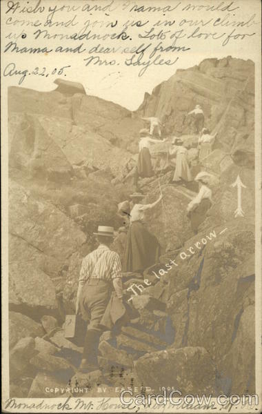 Hikers at Monadnock Mt. House Fitzwilliam New Hampshire