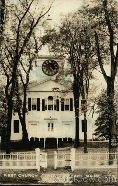 First Church 1818 Belfast Maine