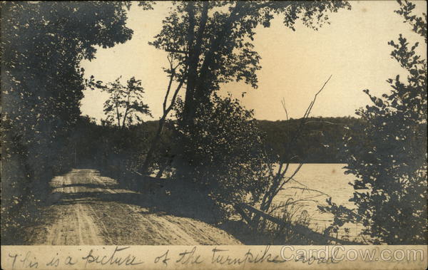 A Turnpike Road Scene Scenic New Hampshire