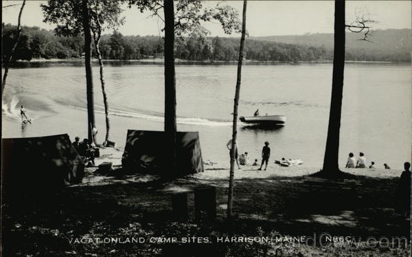 Vacationland Camp Sites on Lake Harrison Maine