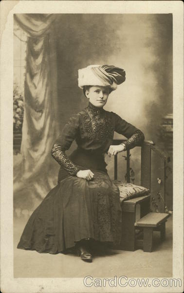 A Woman with a Unique Hat Women