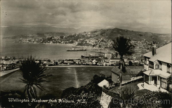 View of Wellington Harbour Kelburn New Zealand