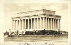 Lincoln Memorial Postcard