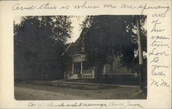 Church and Parsonage Postcard