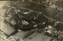 Aerial View of Town Postcard