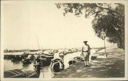 Boats in China Postcard