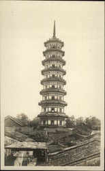 Chinese Temple Postcard