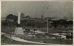 Park with a Monument Postcard