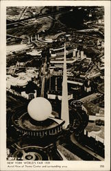 Aerial View of Theme Center and Surrounding Area - New York World's Fair 1939 Aerial View of Theme Center and Surrounding Area - New York World's Fair 1939