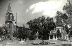 Catholic Church Marysville, KS Postcard Postcard Postcard