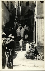 Street and Stairway Postcard