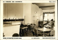 Drummond Bar B-Q Postcard