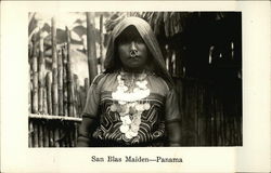 San Blas Maiden - Pierced Septum Postcard