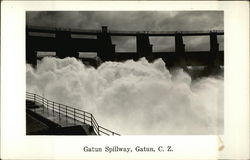 Gatun Spillway Panama Postcard Postcard Postcard