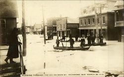 Flowing through the Ice on Main St. Postcard