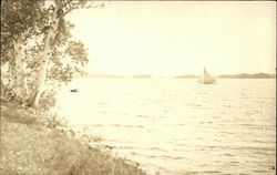 China Lake Postcard