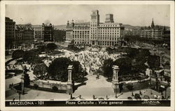 Plaza Cataluna: Vista general Postcard